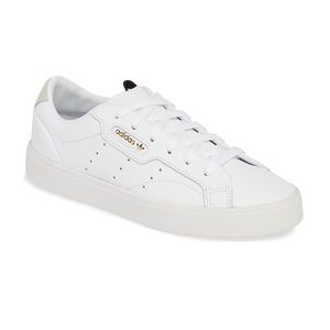 Adidas sleek leather sneaker